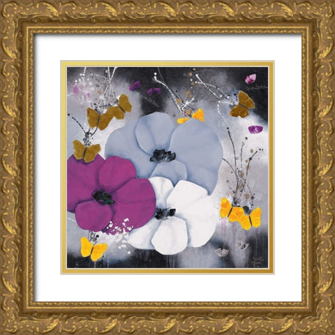 Scoubidou Gold Ornate Wood Framed Art Print with Double Matting by Pfaadt Aurelie