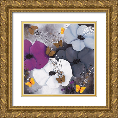 St-Trop Gold Ornate Wood Framed Art Print with Double Matting by Pfaadt Aurelie