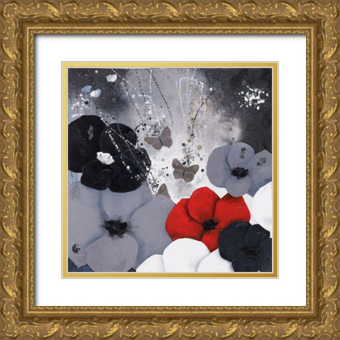 Rock Gold Ornate Wood Framed Art Print with Double Matting by Pfaadt Aurelie