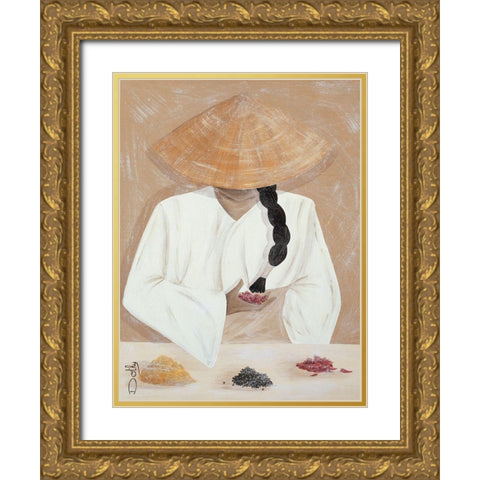 Les epices Gold Ornate Wood Framed Art Print with Double Matting by Dothy