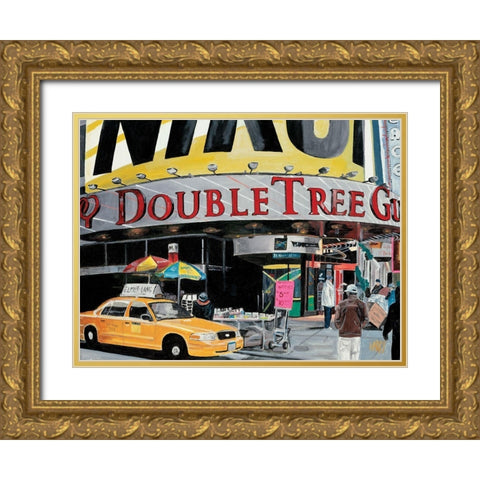 Nikon Gold Ornate Wood Framed Art Print with Double Matting by Toque, Harry