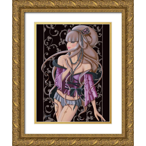 Dolce Lilou Gold Ornate Wood Framed Art Print with Double Matting by Rhumeur, Aurelie