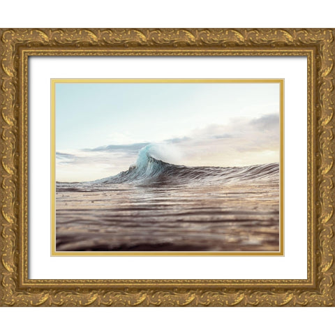 Vague Gold Ornate Wood Framed Art Print with Double Matting by BRAUN Studio