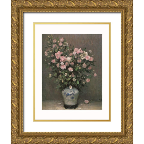 Rosiers Gold Ornate Wood Framed Art Print with Double Matting by DYF