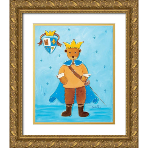 Le prince Gold Ornate Wood Framed Art Print with Double Matting by Fays, Lynda