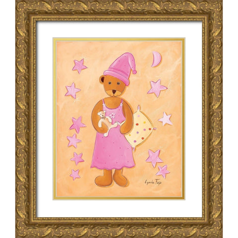 Ourse dodo Gold Ornate Wood Framed Art Print with Double Matting by Fays, Lynda