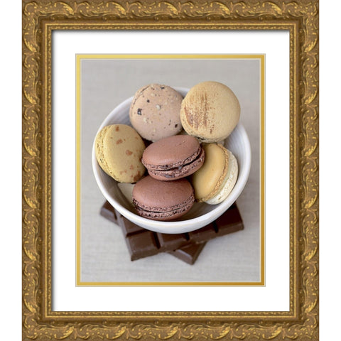 Douceurs II Gold Ornate Wood Framed Art Print with Double Matting by Chatelain, Sonia