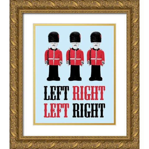 Left Right Gold Ornate Wood Framed Art Print with Double Matting by BRAUN Studio
