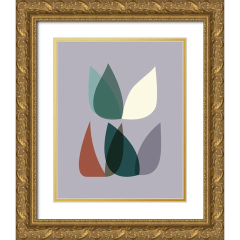 FiftiesMemo 2 Gold Ornate Wood Framed Art Print with Double Matting by Braun Studio