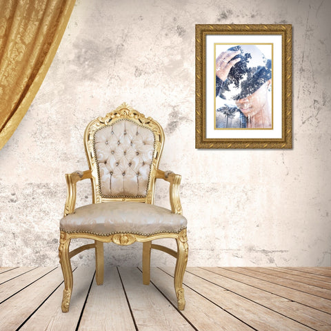 Chapeau et nature Gold Ornate Wood Framed Art Print with Double Matting by Braun Studio