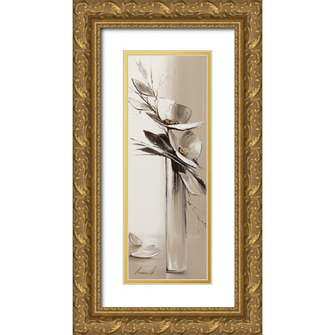 Camaieu Gold Ornate Wood Framed Art Print with Double Matting by Tramoni, Oliver