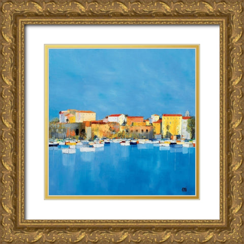 Ajaccio, La Citadelle Gold Ornate Wood Framed Art Print with Double Matting by Grossi, Anne-Marie