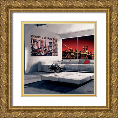 No other Area Gold Ornate Wood Framed Art Print with Double Matting by Gachaga, Vincent