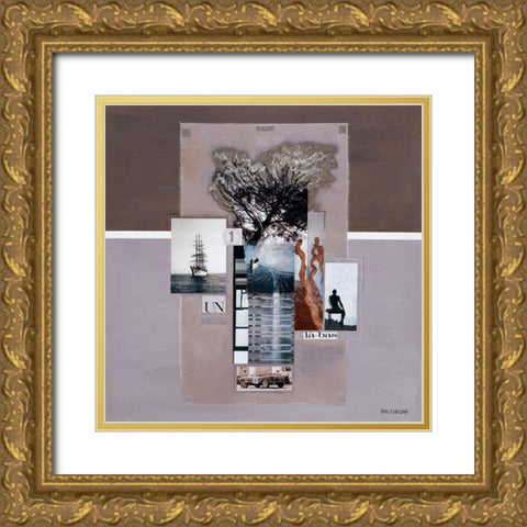 Voyage interieur Gold Ornate Wood Framed Art Print with Double Matting by Balthazar