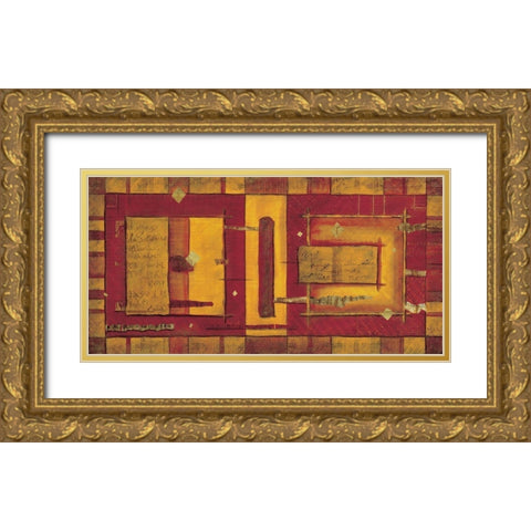 Le voyage solitaire Gold Ornate Wood Framed Art Print with Double Matting by Moumen, Leila