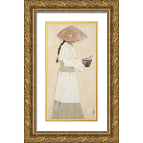 Le bol de riz Gold Ornate Wood Framed Art Print with Double Matting by Dothy