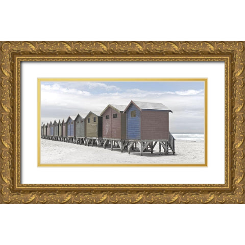 Plage 2 Gold Ornate Wood Framed Art Print with Double Matting by Braun Studio