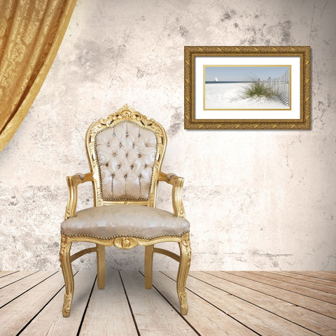 Plage 5 Gold Ornate Wood Framed Art Print with Double Matting by Braun Studio