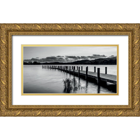 Ponton 3 Gold Ornate Wood Framed Art Print with Double Matting by Braun Studio