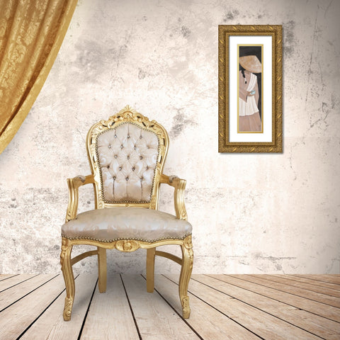 Jeune fille du Yunnon Gold Ornate Wood Framed Art Print with Double Matting by Dothy