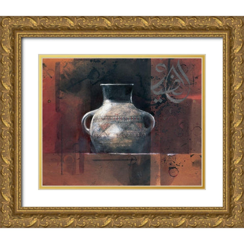 Poterie berbere IV Gold Ornate Wood Framed Art Print with Double Matting by Pardon, Jean Bernard