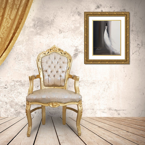 Silhouette feminine II Gold Ornate Wood Framed Art Print with Double Matting by Tramoni, Oliver