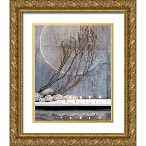 Luminescence Gold Ornate Wood Framed Art Print with Double Matting by Photographie Collection