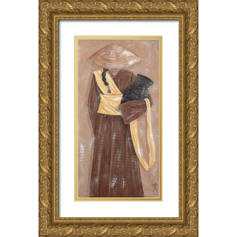 La source Gold Ornate Wood Framed Art Print with Double Matting by Dothy