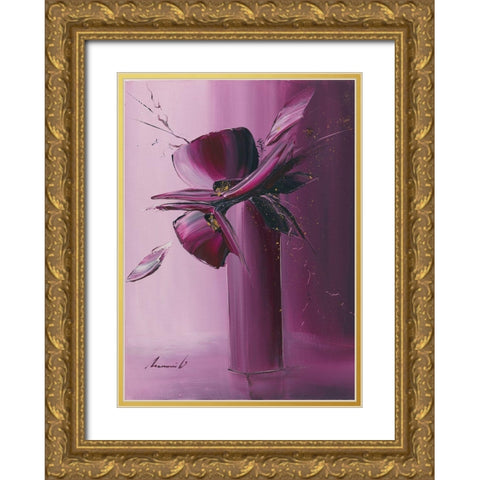 Petales Gold Ornate Wood Framed Art Print with Double Matting by Tramoni, Oliver