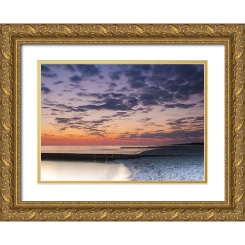 Ponton 2 Gold Ornate Wood Framed Art Print with Double Matting by Braun Studio