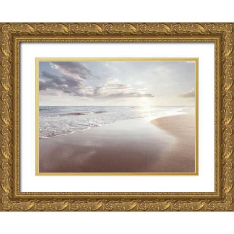 Bord de mer 2 Gold Ornate Wood Framed Art Print with Double Matting by BRAUN Studio