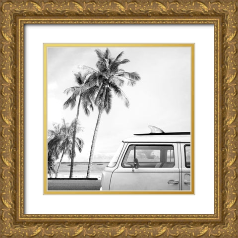 Braun Studio - California Van Gold Ornate Wood Framed Art Print with Double Matting by Braun Studio