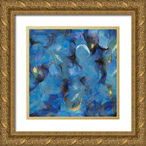 Abstract II Gold Ornate Wood Framed Art Print with Double Matting by Medeiros, Celito