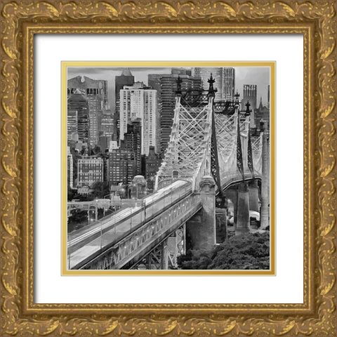 My lovely New York VI Gold Ornate Wood Framed Art Print with Double Matting by Medeiros, Celito