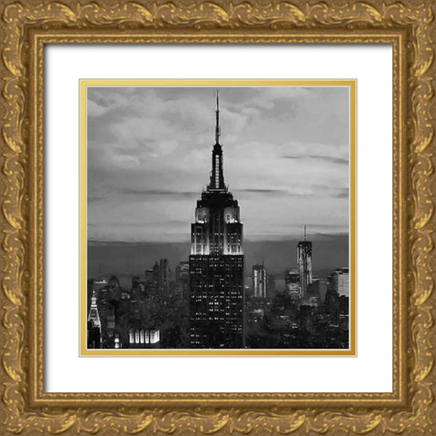 My lovely New York VIII Gold Ornate Wood Framed Art Print with Double Matting by Medeiros, Celito
