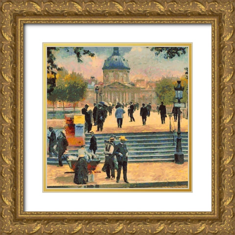 France long time ago I Gold Ornate Wood Framed Art Print with Double Matting by Medeiros, Celito