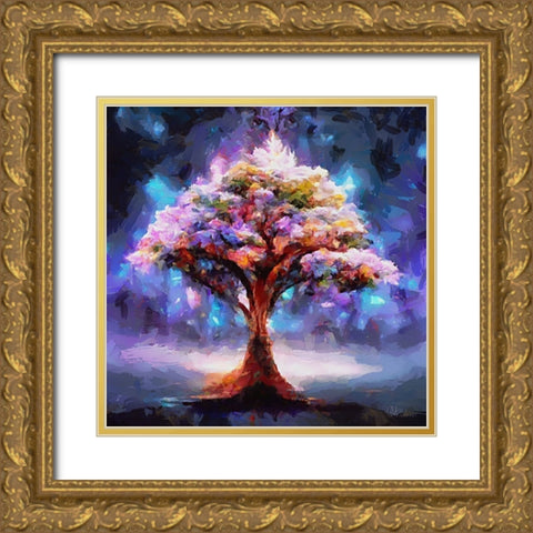 The Miracle Tree Gold Ornate Wood Framed Art Print with Double Matting by Medeiros, Celito
