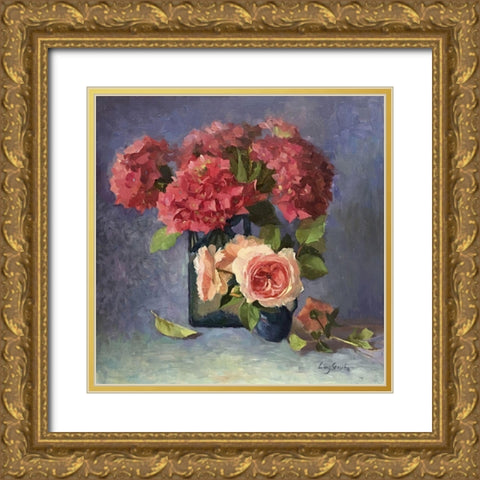 Summer Glory Gold Ornate Wood Framed Art Print with Double Matting by Strube, Ling