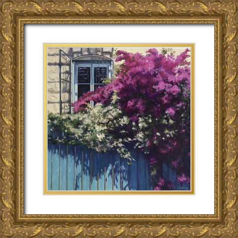 Summer Impresion Gold Ornate Wood Framed Art Print with Double Matting by Strube, Ling