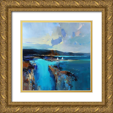 Cool Watere Gold Ornate Wood Framed Art Print with Double Matting by Bond