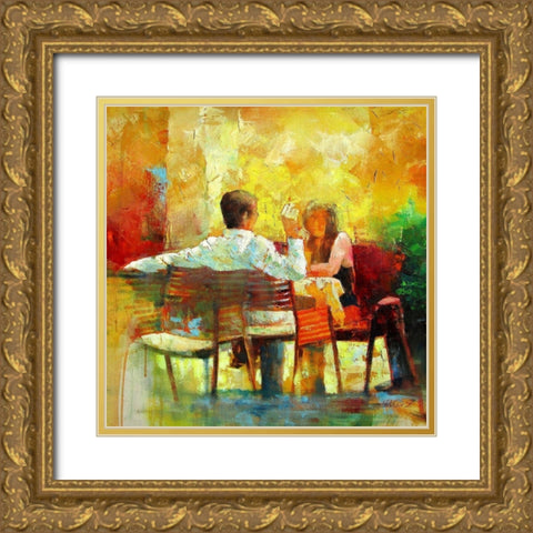 Sunny Day Gold Ornate Wood Framed Art Print with Double Matting by Zakrynycny, Viktor