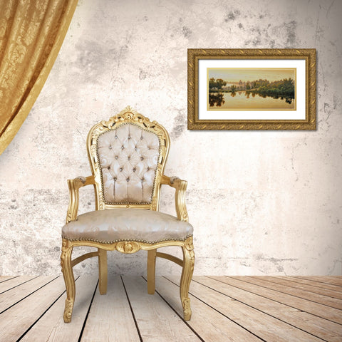 Warm Sunrise Gold Ornate Wood Framed Art Print with Double Matting by Adamov, Alexey