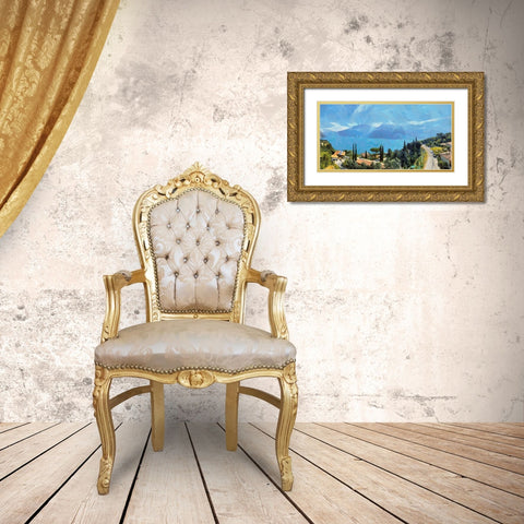 I Like Italy so much IV Gold Ornate Wood Framed Art Print with Double Matting by Medeiros, Celito