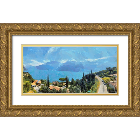 I Like Italy so much IV Gold Ornate Wood Framed Art Print with Double Matting by Medeiros, Celito