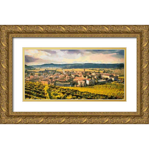 I Like Italy so much VI Gold Ornate Wood Framed Art Print with Double Matting by Medeiros, Celito