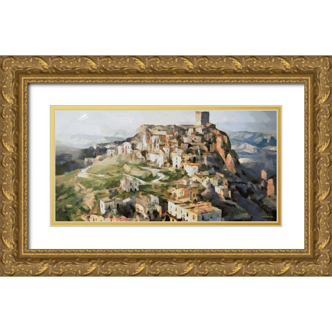 I Like Italy so much VII Gold Ornate Wood Framed Art Print with Double Matting by Medeiros, Celito
