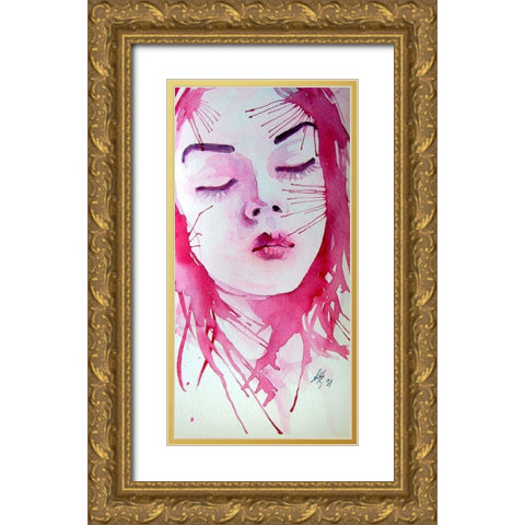 Dreamer Gold Ornate Wood Framed Art Print with Double Matting by Kovacs, Anna Brigite