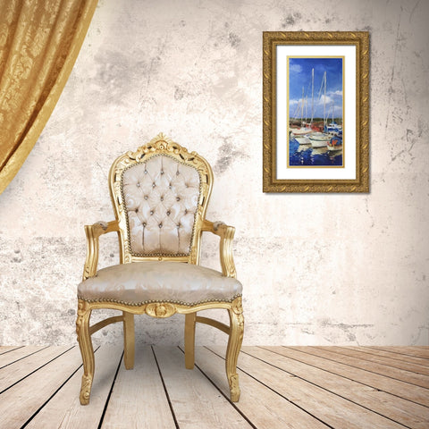 Summer in Denmark Gold Ornate Wood Framed Art Print with Double Matting by Strube, Ling