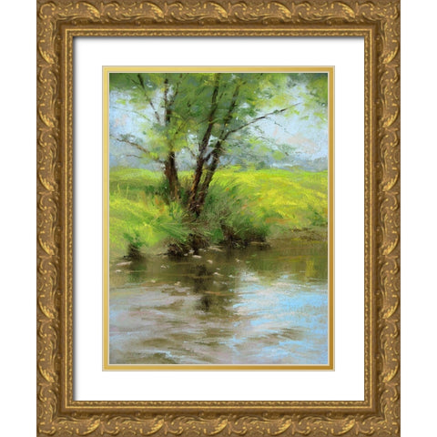 Early Spring Gold Ornate Wood Framed Art Print with Double Matting by Chaney, Alan