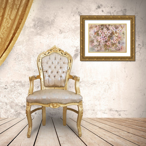 Sakura Gold Ornate Wood Framed Art Print with Double Matting by Besedina, Anastasiia